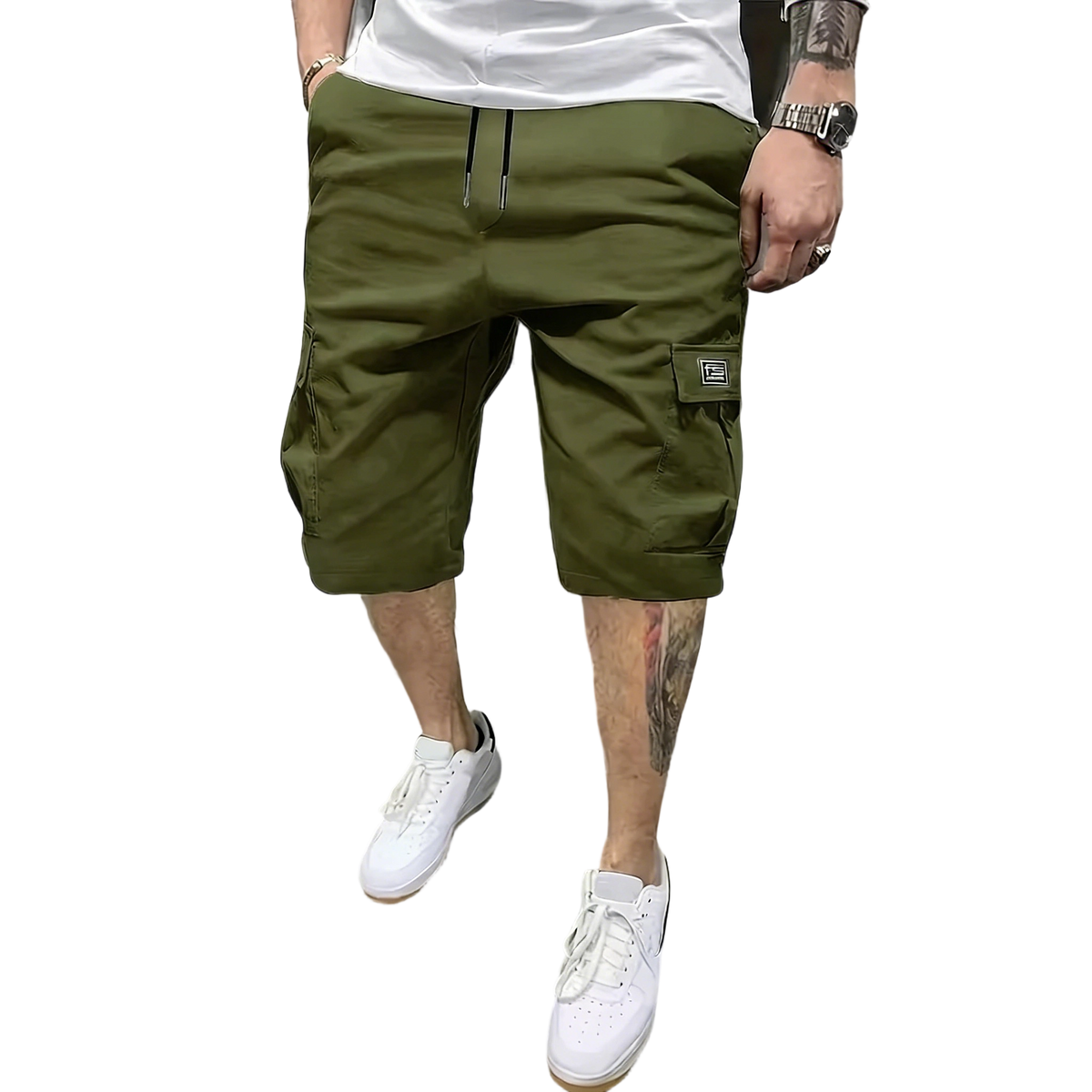 Men's lightweight summer cargo shorts