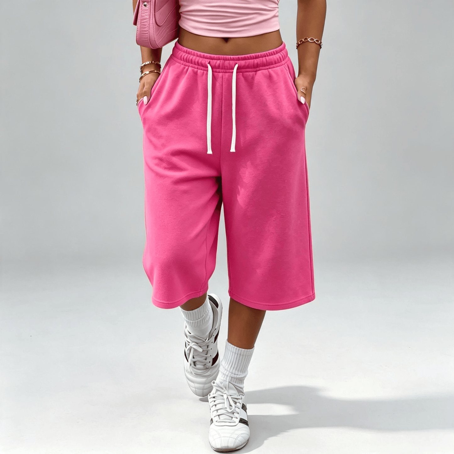 Women’s wide-leg loose pants with pockets