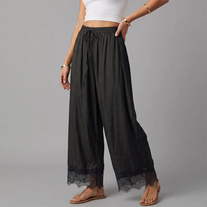 Women’s High-Waist Wide-Leg Cropped Pants