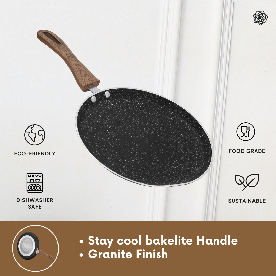 NON STICK GRAVEL COOKWARE SET 4PC