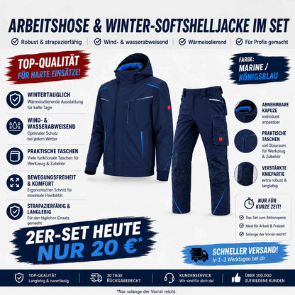 ☀️ WINTER-SALE IM SOMMER ❄️Softshelljacke × Bundhose motion 2026 Set