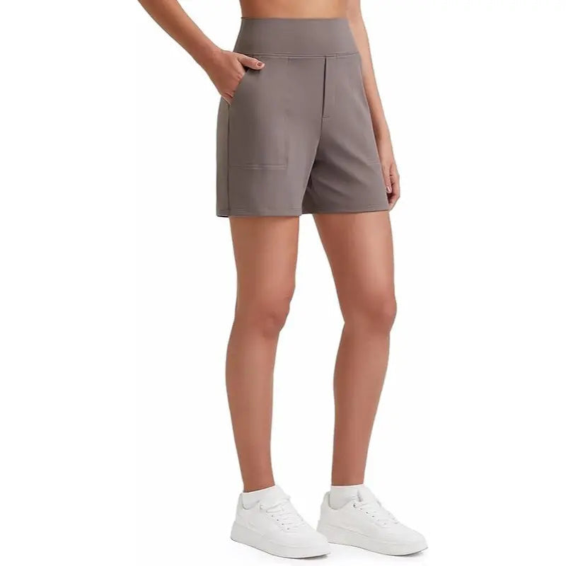 【LAST DAY SALE】Women’s High-Waisted Wide-Leg Comfort Shorts with Pockets