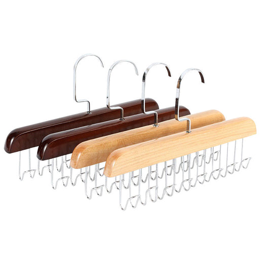 Multifunctional clothes hanger hook solid wood clothes hanger
