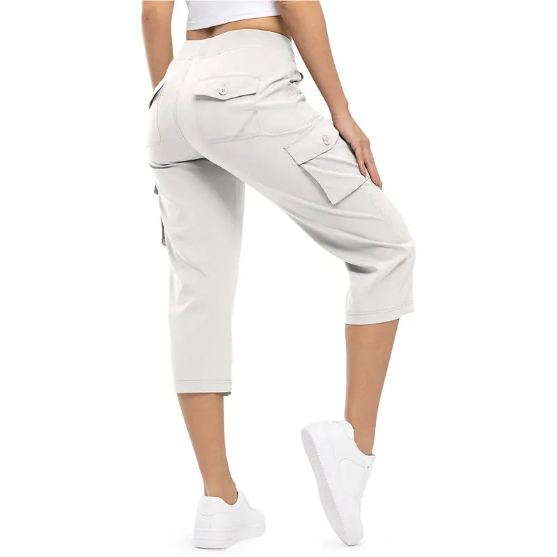 🔥Last Day:90% Off🔥Women's Cargo Capri Pants–Lightweight Loose Fit Pants-1