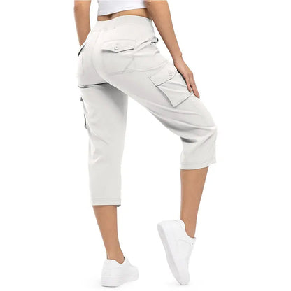 🔥Last Day:90% Off🔥Women's Cargo Capri Pants–Lightweight Loose Fit Pants-1