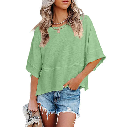 Women's Batwing Half Sleeve T-Shirts Tops