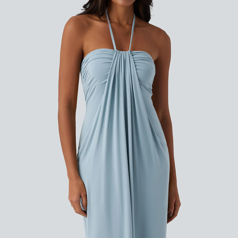 💥Halter Tie Back Maxi Dress with Pockets