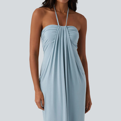 💥Halter Tie Back Maxi Dress with Pockets