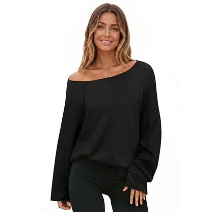 Women's Off the Shoulder Oversized Sweatshirt