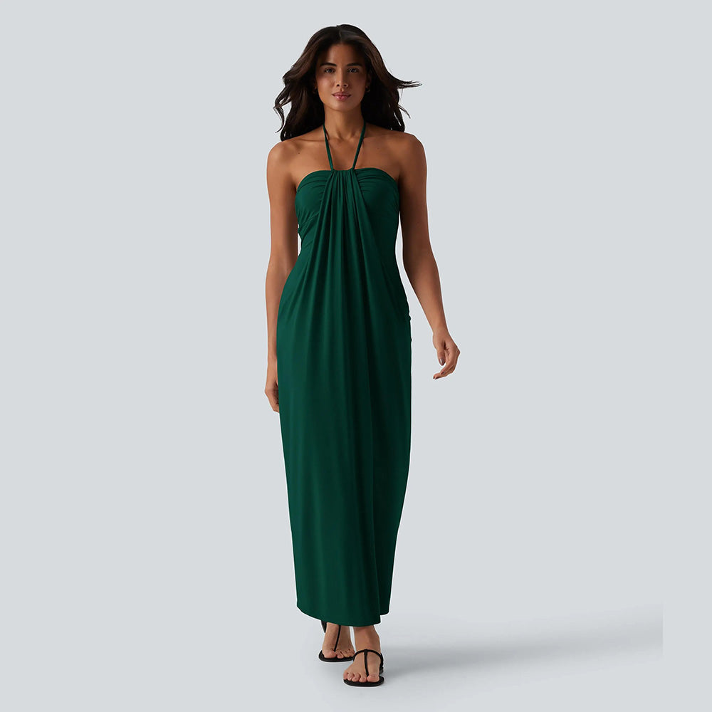 💥Halter Tie Back Maxi Dress with Pockets