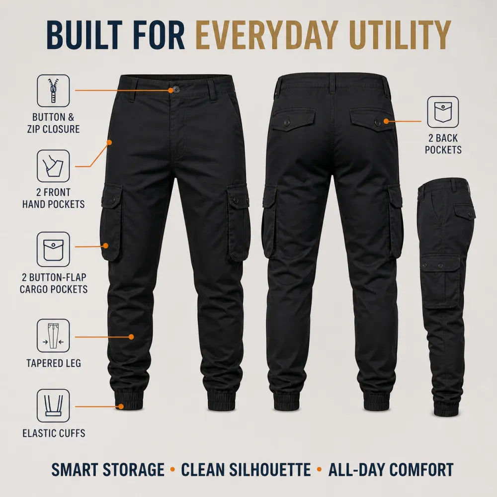 🔥 Men's Multi-Pocket Cargo Joggers