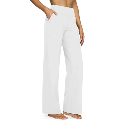 Women's Relaxed Wide-Leg Comfort Pants.