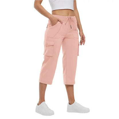 🔥Last Day:90% Off🔥Women's Cargo Capri Pants – Lightweight Loose Fit Summer Pants