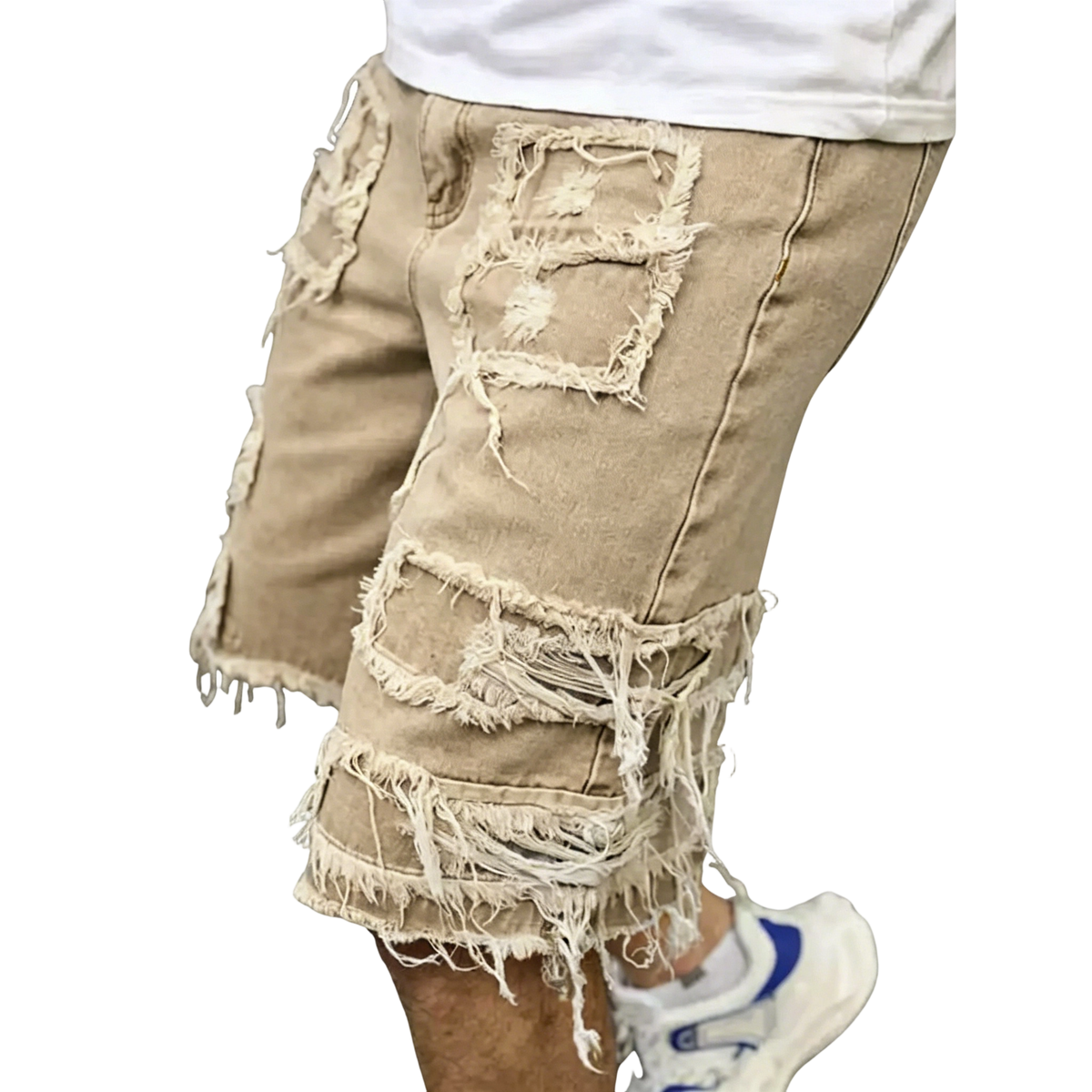 ⚡Raw Hem Denim Shorts with Rips
