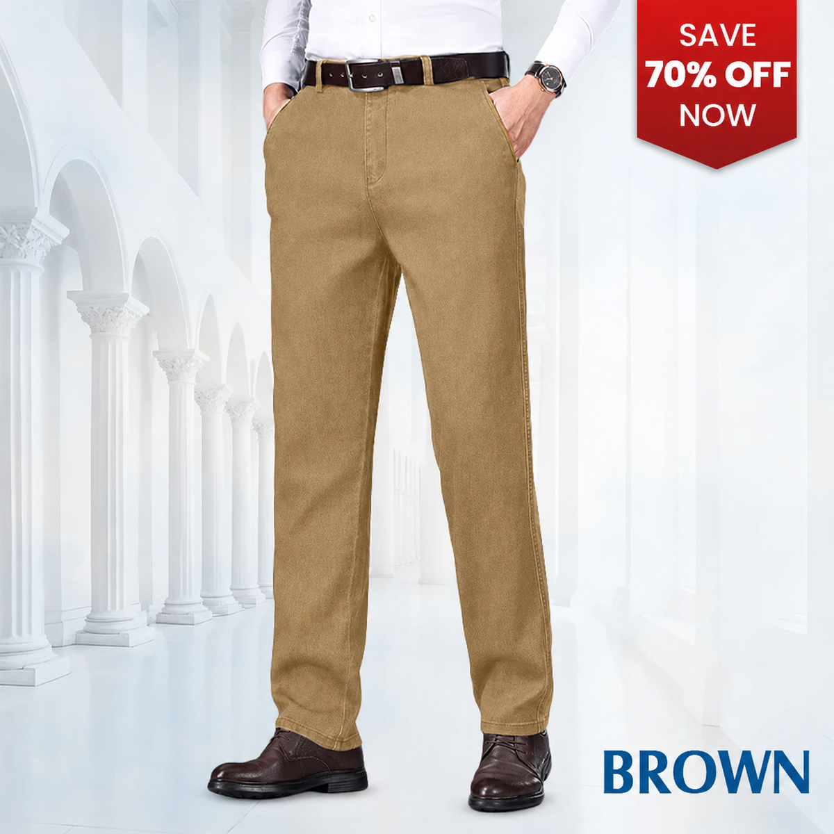 【LAST DAY SALE】Men's Classic Straight Fit Stretch Jeans