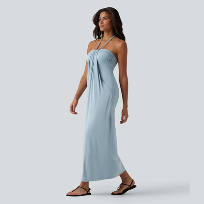 💥Halter Tie Back Maxi Dress with Pockets