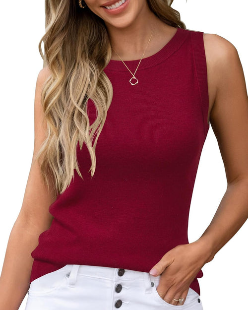 Women's Wool Blend Sleeveless All Season Business Casual Tank