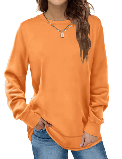 Women Crewneck Long Sleeve Shirts