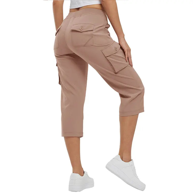 🔥Last Day:90% Off🔥Women's Cargo Capri Pants–Lightweight Loose Fit Pants-1