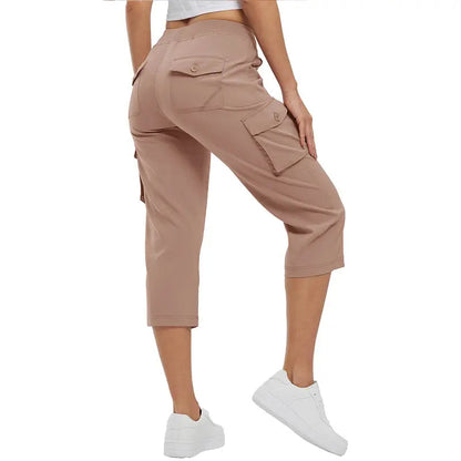 🔥Last Day:90% Off🔥Women's Cargo Capri Pants–Lightweight Loose Fit Pants-1