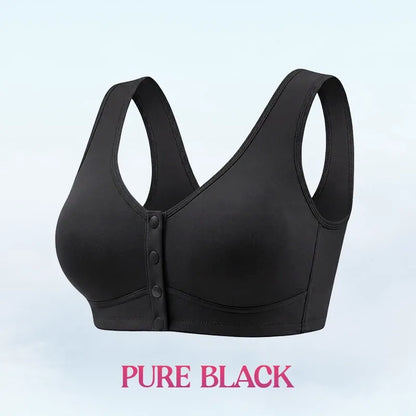 🔥Last Day💥Front Closure Breathable Cotton Lifting Bra for Senior