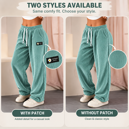 Women's Relaxed-Fit Straight-Leg Corduroy Pants
