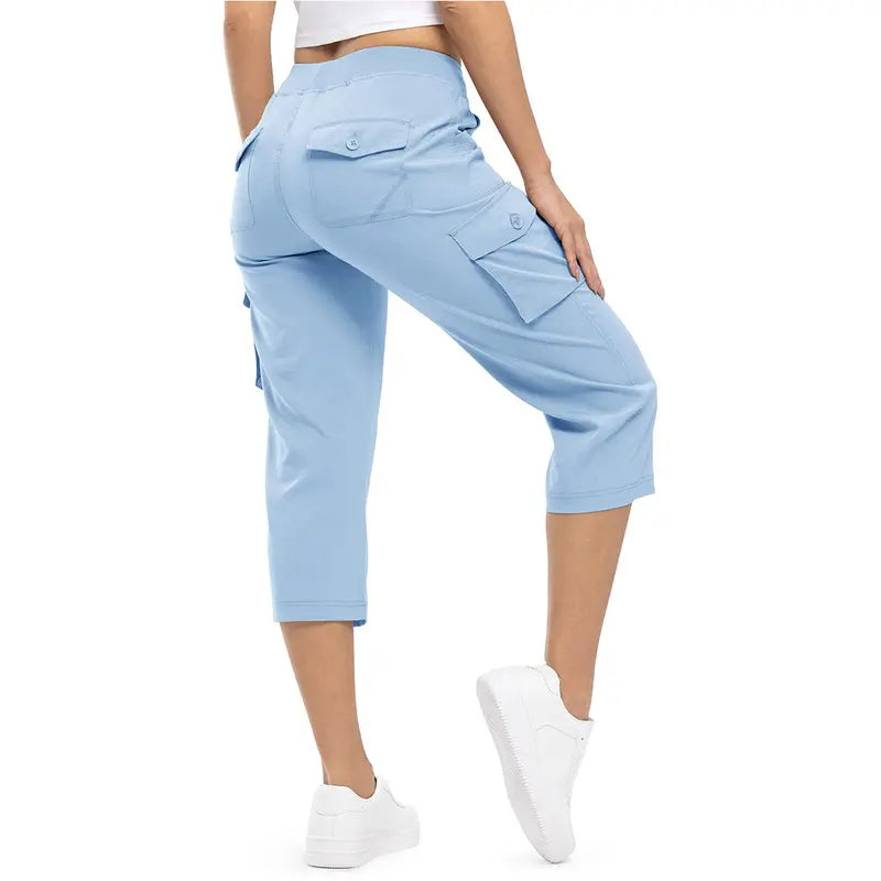 🔥Last Day:90% Off🔥Women's Cargo Capri Pants–Lightweight Loose Fit Pants-1