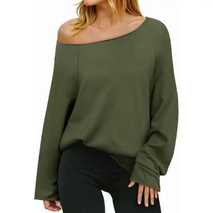 Women's Off the Shoulder Oversized Sweatshirt