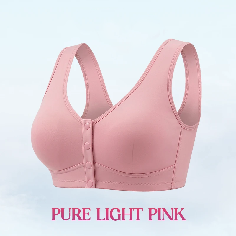 🔥Last Day💥Front Closure Breathable Cotton Lifting Bra for Seniors