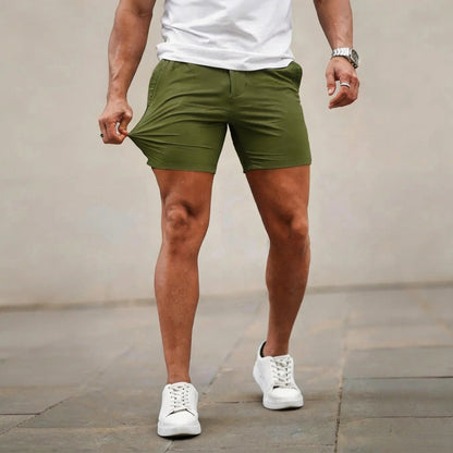 Men's 5-Inch Stretch Chino Shorts - Slim Fit Casual Summer Shorts（1