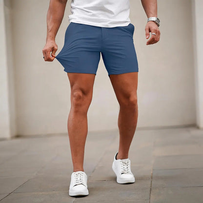 Men's 5-Inch Stretch Chino Shorts - Slim Fit Casual Summer Shorts（1