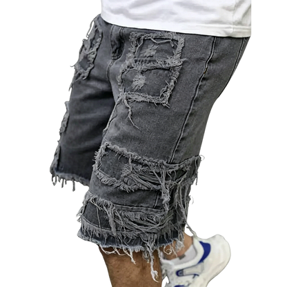 ⚡Raw Hem Denim Shorts with Rips
