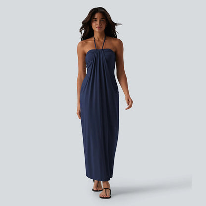 💥Halter Tie Back Maxi Dress with Pockets