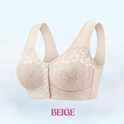 🔥Last Day💥Front Closure Breathable Cotton Lifting Bra for Senior