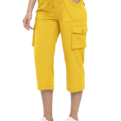 🔥Last day promotion-Women’s Loose Fit Lightweight Capri Cargo Pants – Casual 3/4 Trousers with 6 Pockets