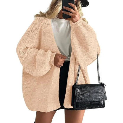 PrettyGarden Women's Oversized Cardigan Sweater - Lightweight Knit