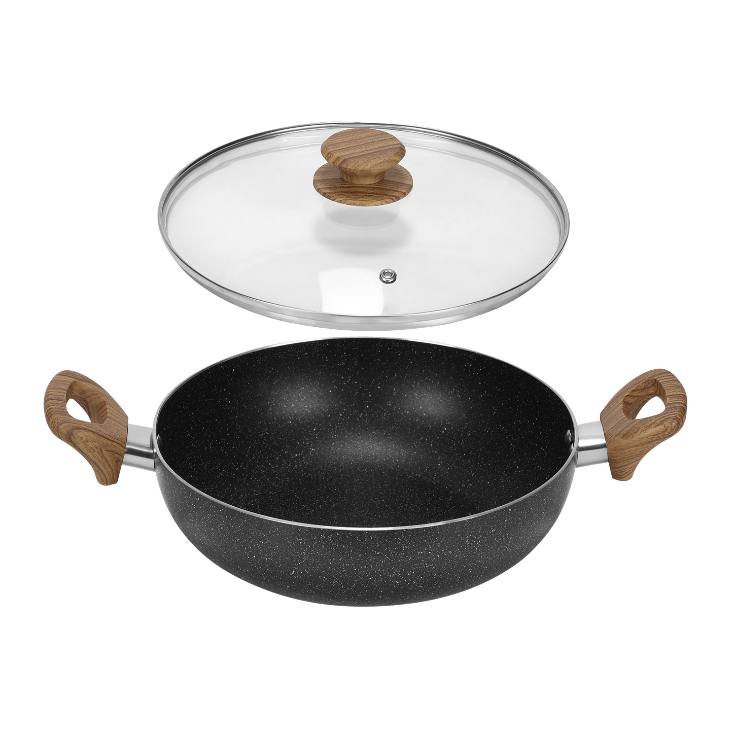 NON STICK GRAVEL COOKWARE SET 4PC