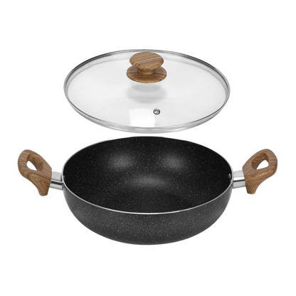 NON STICK GRAVEL COOKWARE SET 4PC