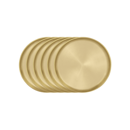 MOONSTONE DINNER SET BRASS MATT 57PCS