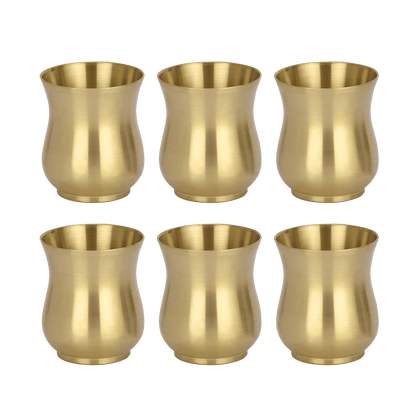 MOONSTONE DINNER SET BRASS MATT 57PCS