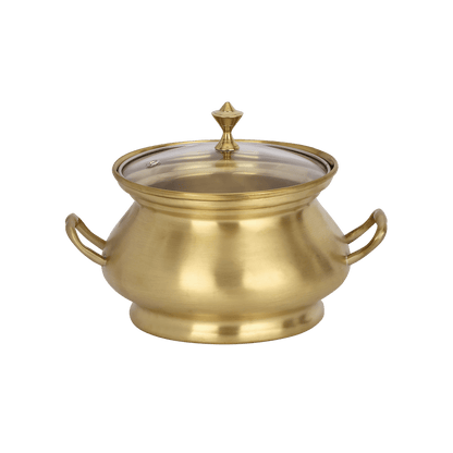 MOONSTONE DINNER SET BRASS MATT 57PCS