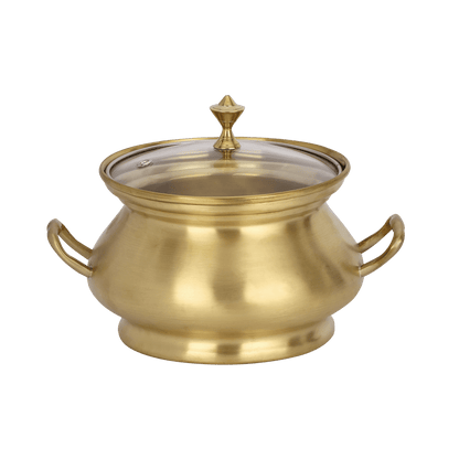 MOONSTONE DINNER SET BRASS MATT 57PCS