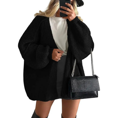 PrettyGarden Women's Oversized Cardigan Sweater - Lightweight Knit