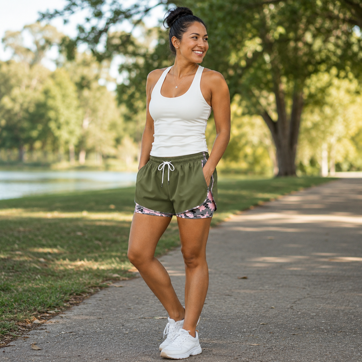 🔥【LAST DAY SALE】Women’s casual athletic shorts with pockets