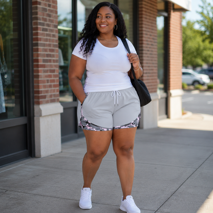 Women’s casual athletic shorts with pockets