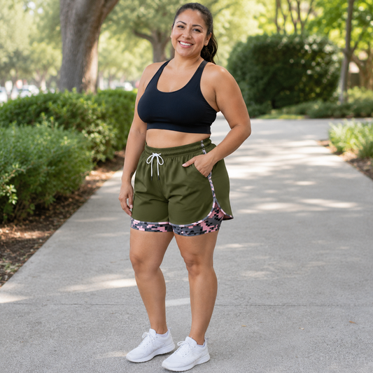 【End of Summer Sale】Women’s casual athletic shorts with pockets