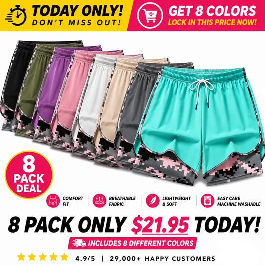 Women’s casual athletic shorts with pockets