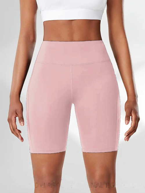 Women's Shorts (with Pockets) — Suitable for Yoga, Fitness, and Running