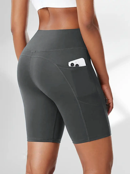 Women's Shorts (with Pockets) — Suitable for Yoga, Fitness, and Running