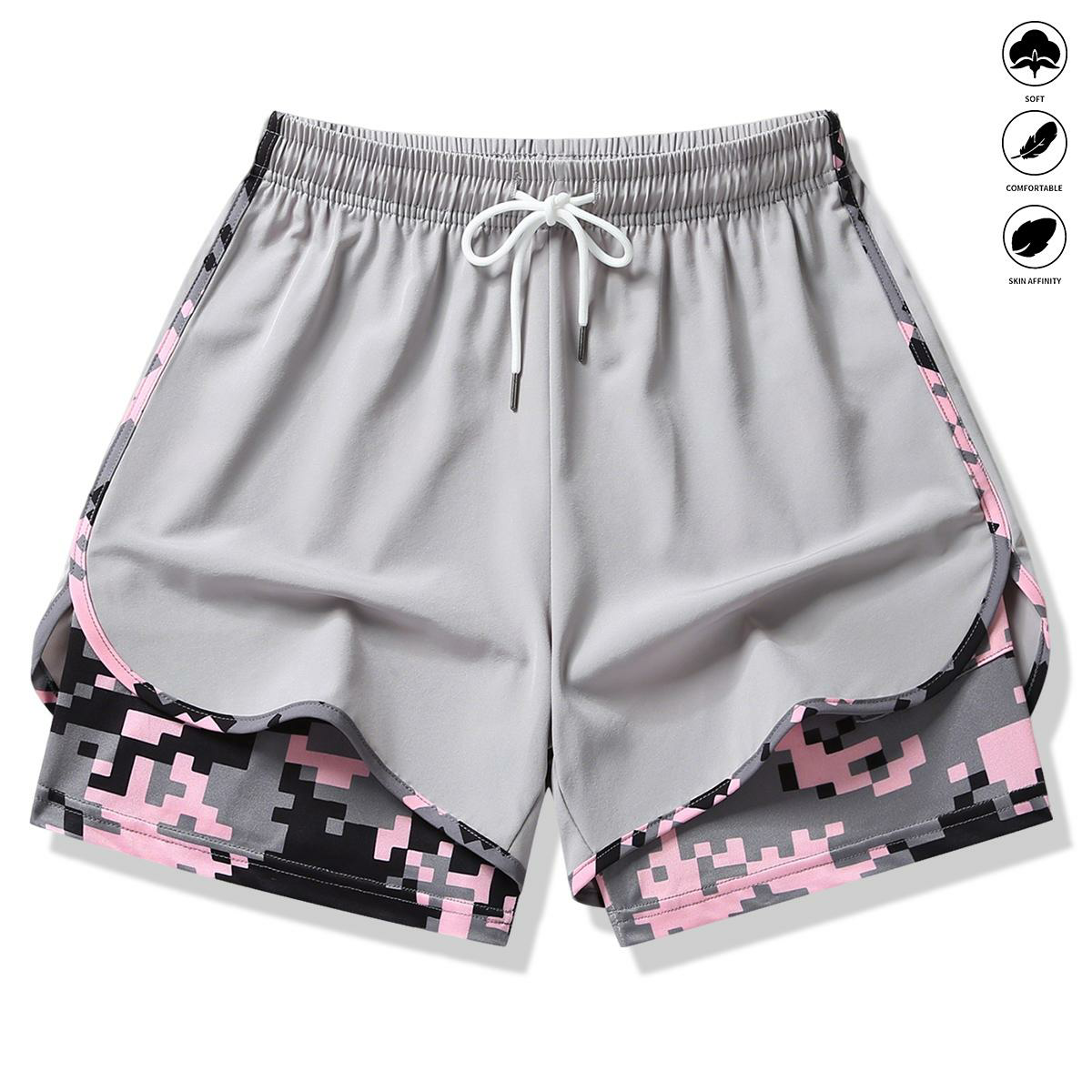 women’s casual athletic shorts with built-in liner